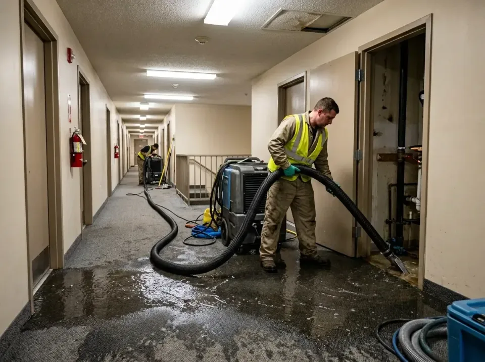 multi-unit-apartment-hallway-f-005 — frequently asked questions, Emergency Burst Pipe Water Extraction & Removal in Savoy, IL